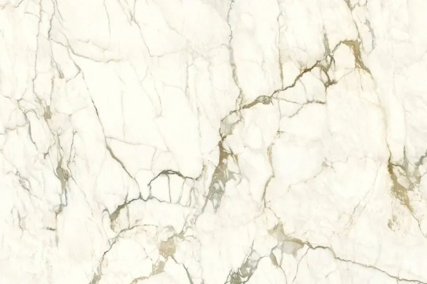 A white marble floor with some brown lines